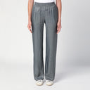 Golden Goose Silk Blend Trousers With Floral Pattern
