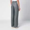 Golden Goose Silk Blend Trousers With Floral Pattern