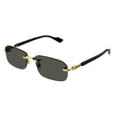 Gucci Sunglasses Gg1221 S 001 Gold/Grey Men