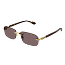 Gucci Sunglasses Gg1221 S 002 Gold/Brown Men