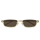 Gucci Sunglasses Gg1278 S 001 Gold/Brown Unisex