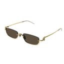 Gucci Sunglasses Gg1278 S 001 Gold/Brown Unisex