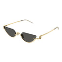 Gucci Sunglasses Gg1603 S 001 Gold/Grey Unisex