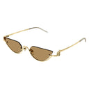 Gucci Sunglasses Gg1603 S 002 Gold/Brown Unisex