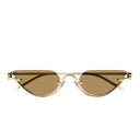 Gucci Sunglasses Gg1603 S 002 Gold/Brown Unisex