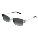 Gucci Sunglasses Gg2045 S 002 Silver/Gray Woman