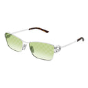 Gucci Sunglasses Gg2045 S 004 Silver/Green Woman