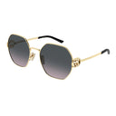 Lunettes de soleil Gucci Gg2046 S 002 Femme Dégradé Or/Gris