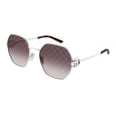 Gucci Sunglasses Gg2046 S 004 Silver/Red Woman