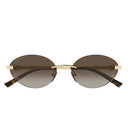 Gucci Sunglasses Gg2051 S 004 Gold/Brown Woman