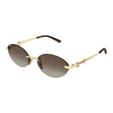 Gucci Sunglasses Gg2051 S 004 Gold/Brown Woman