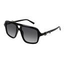 Gucci Sunglasses Gg2052 S 011 Black Silver/Smoky Gray Women