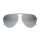 Occhiali da sole Gucci Gg2064 S 002 Argento/Grigio Uomo