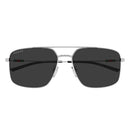 Gucci Sunglasses Gg2096 Sa 001 Silver/Dark Gray Men