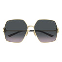 Gucci Sunglasses Gg2163 S 002 Gold/Gray Gradient Woman