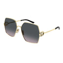 Gucci Sunglasses Gg2163 S 002 Gold/Gray Gradient Woman