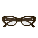 Gucci Prescription Glasses Gg2041 O 003 Dark Brown/Transparent Women