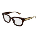 Gucci Gg2067 Ol 006 Brown Gold/Transparent Women's Prescription Glasses