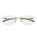 Gucci Eyeglasses Gg2099 O 002 Gold/Clear Men