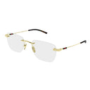 Gucci Eyeglasses Gg2099 O 002 Gold/Clear Men