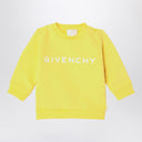 Givenchy gul bomullsblanding genser med logo