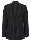 Ami Paris Pinstriped Double Breasted Blazer