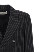 Ami Paris Pinstriped Double Breasted Blazer