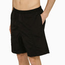 Ami Paris Black Ami De Coeur Swim Shorts