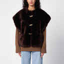 Halfboy bruine faux bont jas