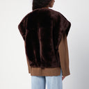 Halfboy bruine faux bont jas