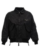 Comme des Garҫons Homme Logo Patch Bomber Jacke