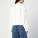 Loulou Studio Ivory Cashmere Polo Shirt