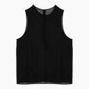 Ami Paris Semi Transparent Black Silk Top