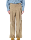 Ami Paris Trousers Beige