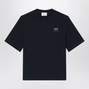 Ami Paris Blue T Shirt z logo