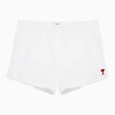 Ami Paris Short Ami de Coeur White Cotton