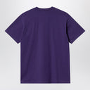 Carhartt Wip S/S Chase Tyrian Coloured Cotton T Shirt