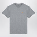 Carhartt Wip S/S Chase Grey Heather/Gold Cotton T Shirt