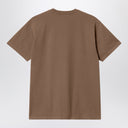 Carhartt Wip S/S Chase Chocolate/Gold Cotton T Shirt