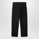 Carhartt Wip Single Knee Pant Black Płukany w bawełnie organicznej