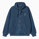 Carhartt Wip Nelson Hooded And Zipped Sweatshirt Blue