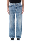Jeans in denim con icona