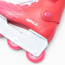 Patillas de llamas rojo/fucsia de patín Impala