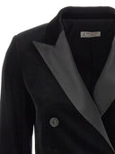 Alberto Biani Blazer en velours à deux poitrines