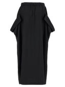 Y 3 'raffinierter gewebter Maxi' Rock