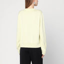 Jil Sander Cárdigan amarillo claro con bordado floral