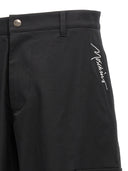 Pantaloni da ricamo a logo Moschino
