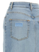 Ganni denim nederdel