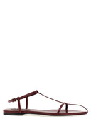 Jil Sander Sandalias de cuero de punta puntiaguda