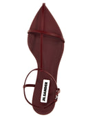 Jil Sander Sandalias de cuero de punta puntiaguda